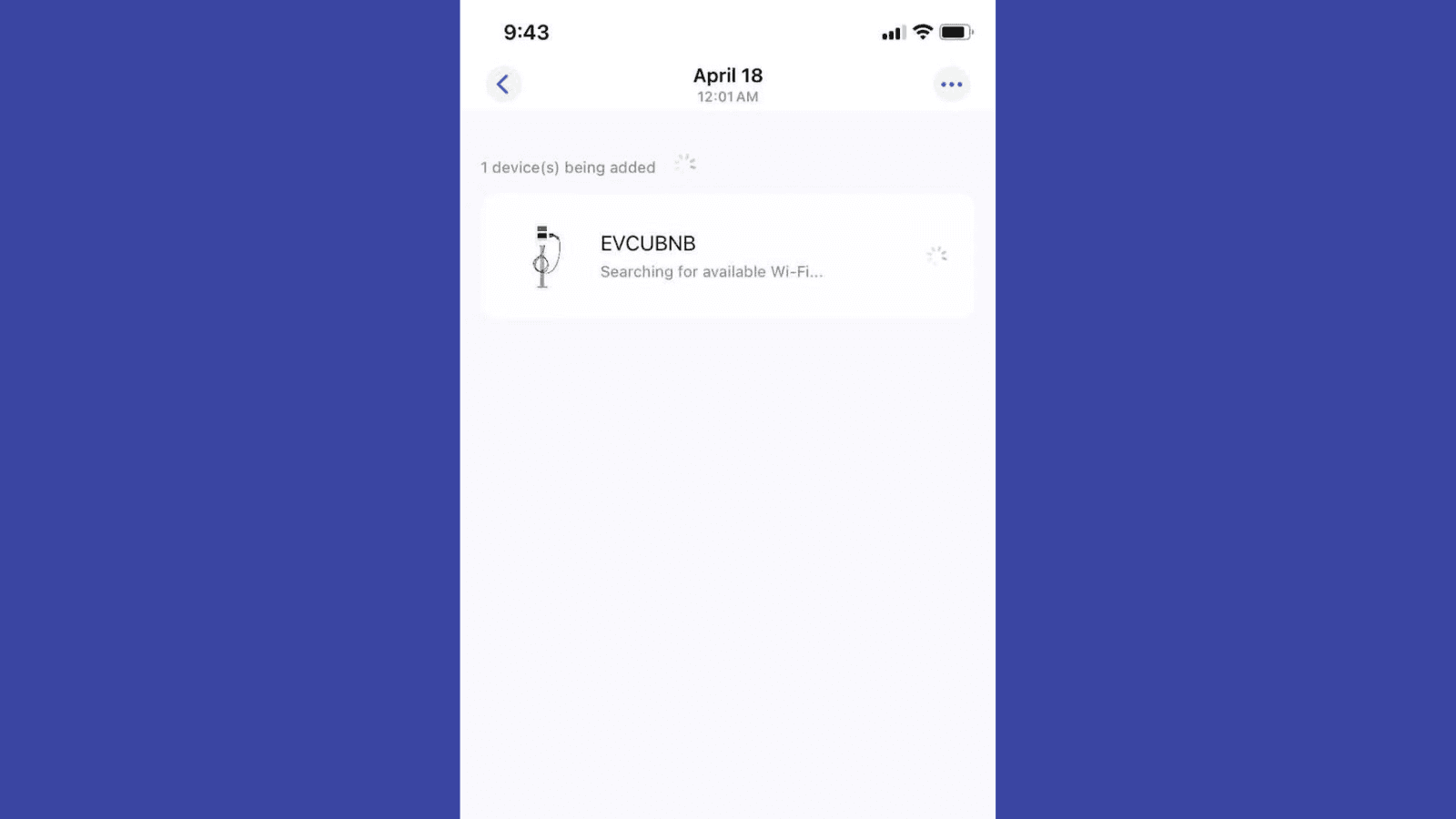 Screenshot: Wi-Fi not found