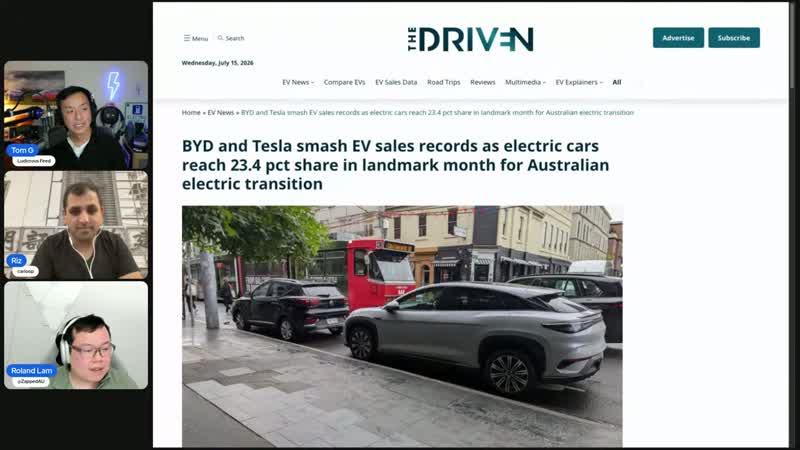 Australia EV market share reaching 23.4% in June 2026 - record high
