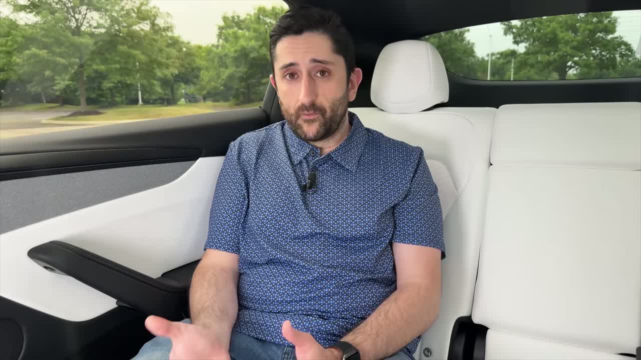 Tesla mobile app self-driving statistics screen