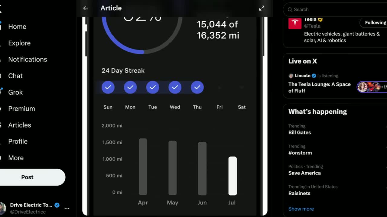 Tesla center display showing navigation destination suggestions