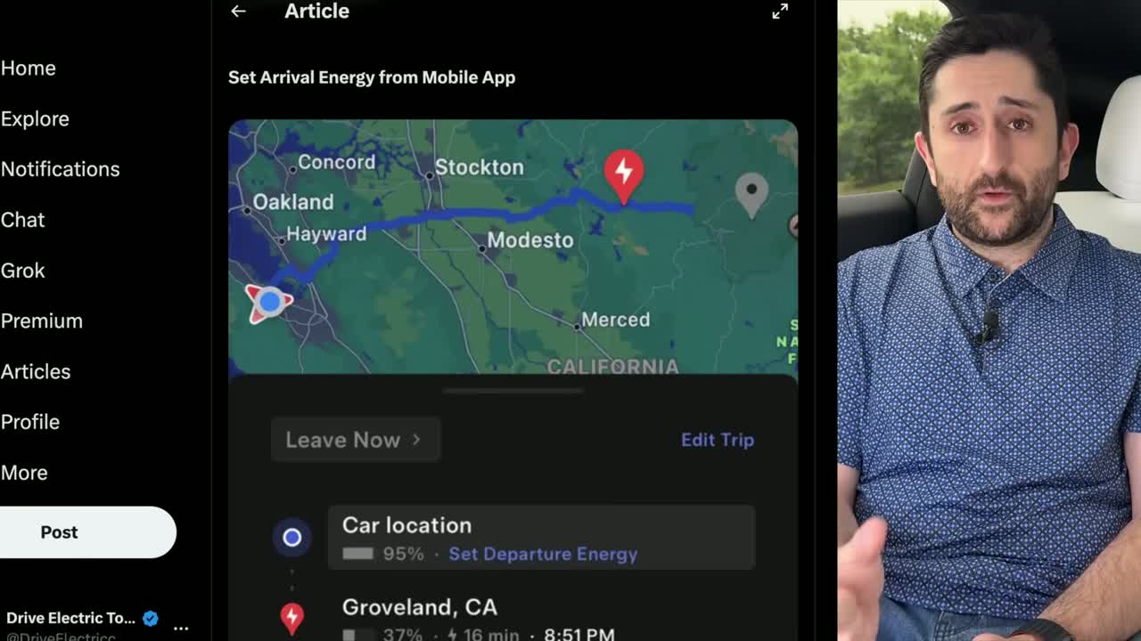 Tesla Model Y driving with Full Self-Driving engaged