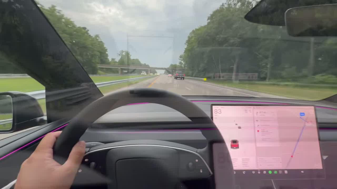 Model Y Performance on the highway during the efficiency loop