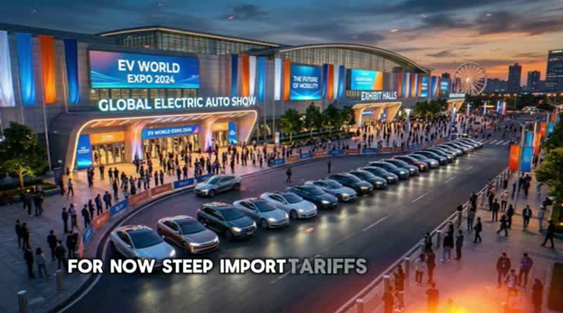 Global electric auto show with new EVs on display