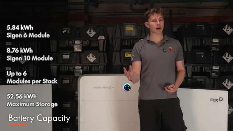 Three home battery systems on a wall