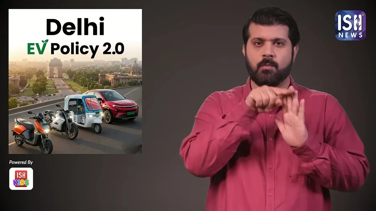 Delhi government press conference unveiling the EV Policy 2026 mandate timeline