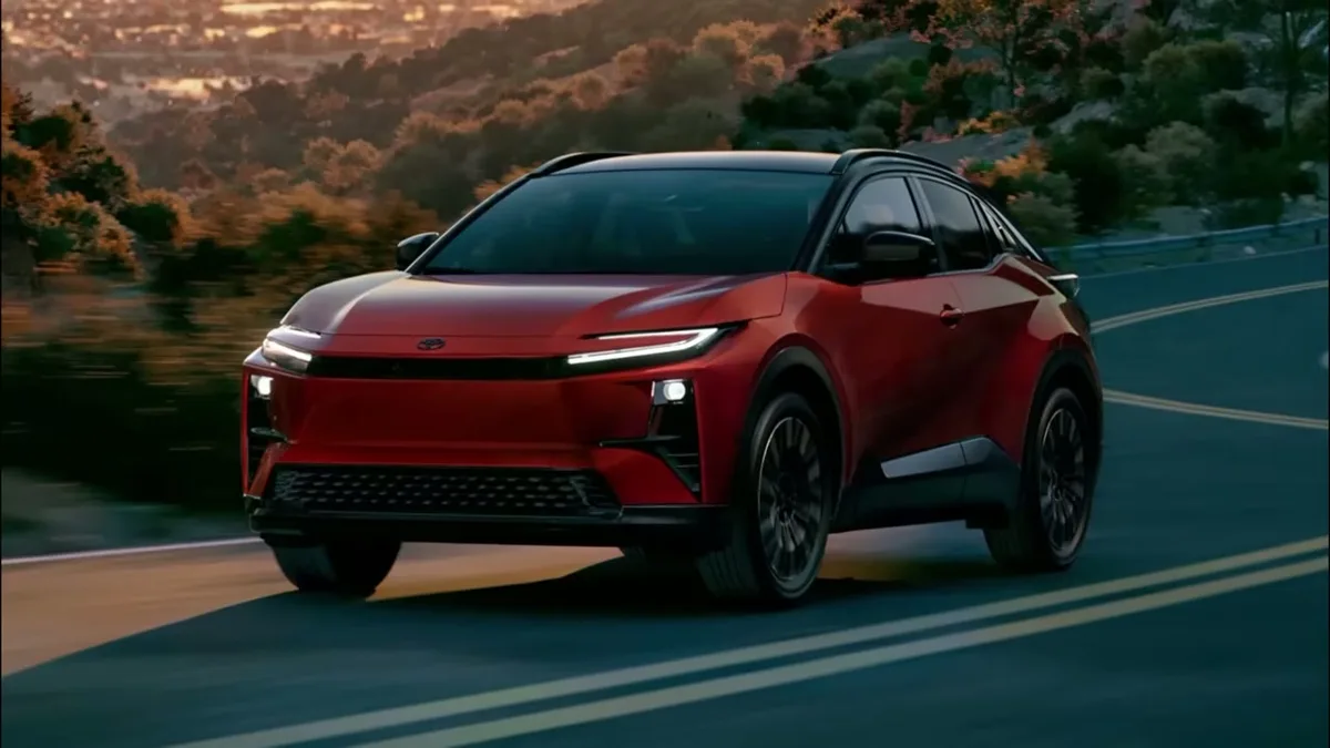 EV dealership with new electric vehicles available in 2026