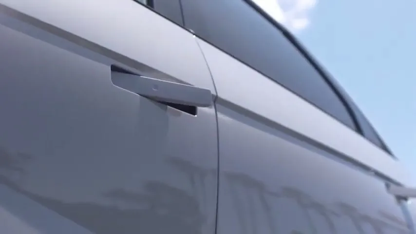 EV charging station with cable connected