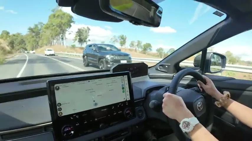 Toyota bZ4X Touring Edition dashboard and infotainment