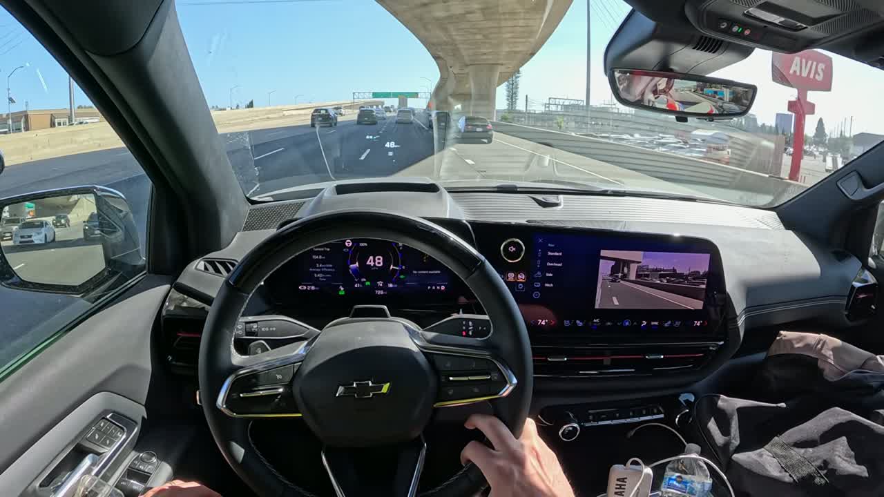 Silverado EV Trail Boss interior with 17.7-inch screen