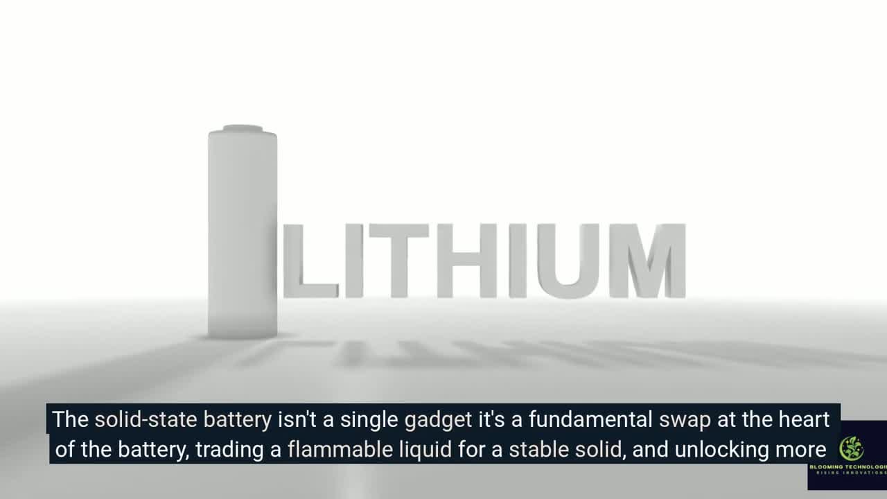 Future EV powered by solid-state battery concept