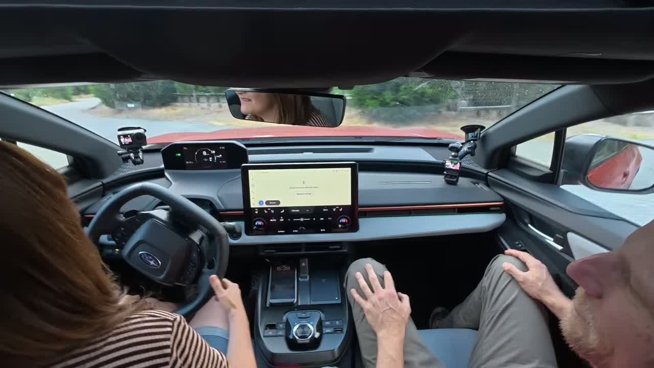 Subaru Uncharted on a mountain road