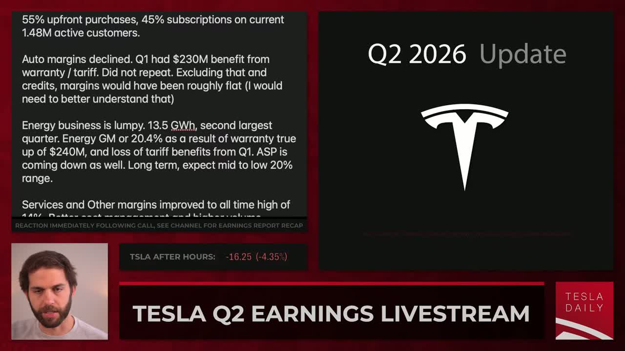 Tesla Q2 2026 takeaways