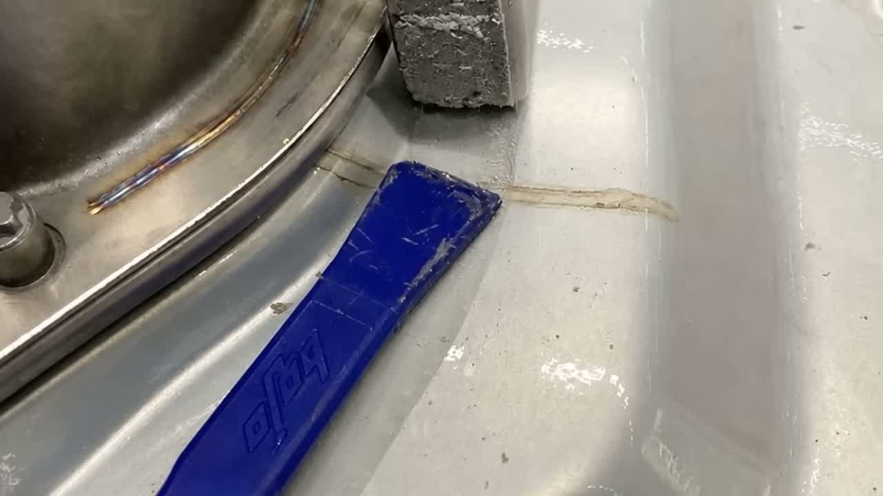 Close-up of a BYD Blade battery cell — LFP chemistry that survived nail, crush, and overcharge tests