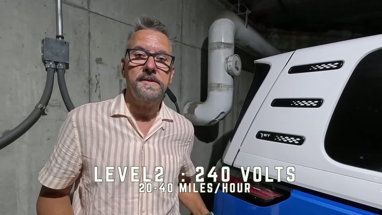 Level 2 charging at 240 volts — the free overnight top-up most road-trippers miss