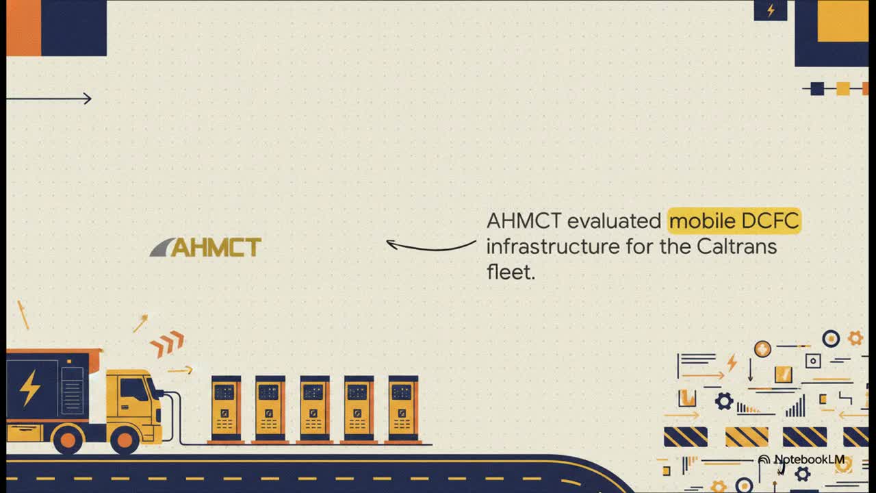 AHMCT evaluated mobile DCFC infrastructure for the Caltrans fleet