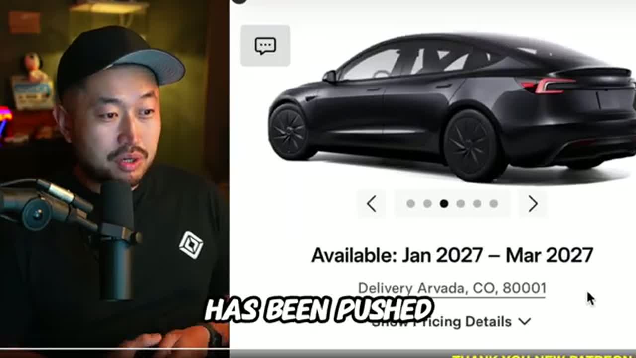 Model 3 configurator